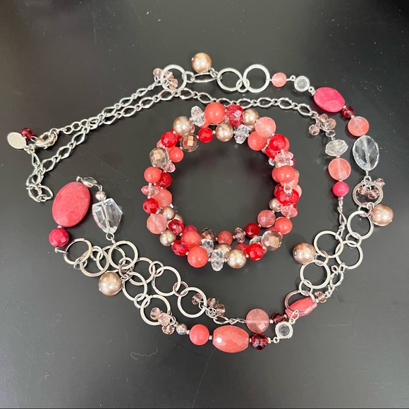 NWOT Set of White House black market necklace and bracelet - Picture 4 of 16